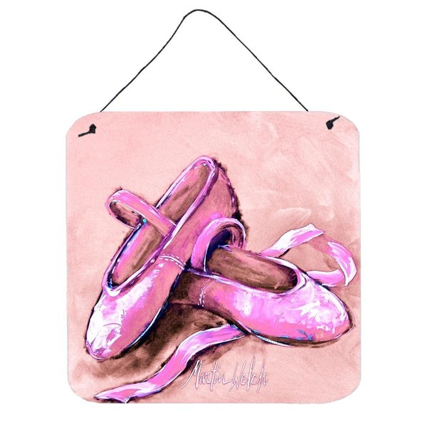 Carolines Treasures Ballet Shoes Pink Wall or Door Hanging Prints MW1305DS66